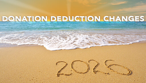 Changes to charitable donation deductions are on the horizon